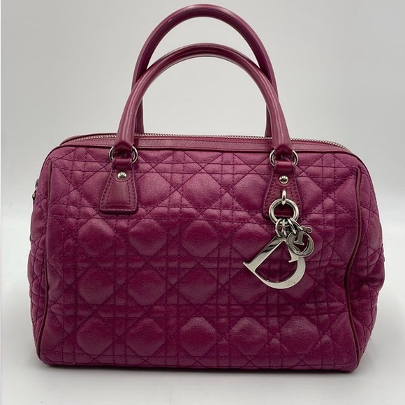 Dior Handbags - Christian Dior Cannage Boston Bag